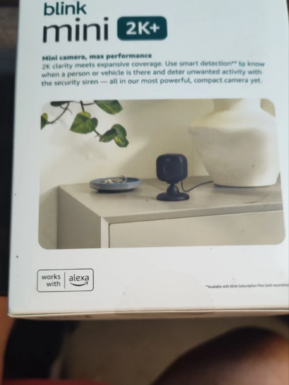 Blink Mini 2K+ Plug-In Indoor/Outdoor Security Camera - Black (Two Pack)BNIB
